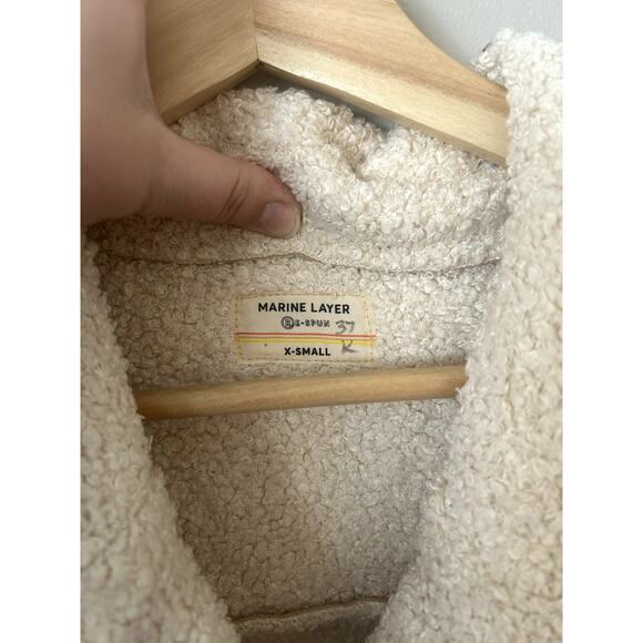 Marine Layer Women's Quebec Faux Suede and Sherpa Jacket - XS - Picture 2 of 9